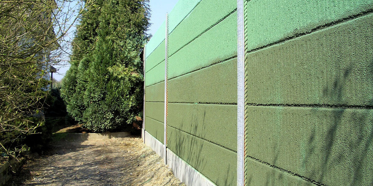 Lärmschutzwand aus Beton