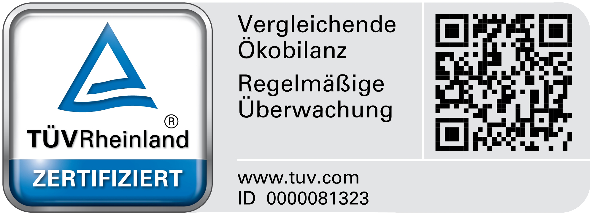 Signet TÜV Rheinland - Vergleichende Ökobilanz